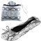 After Party Pumps® Light Snake Size UK 7-8 Ladies Roll Up Shoes Fold Up Pumps Foldable with Carrier Pouch