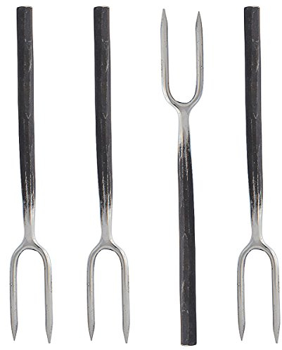 4er Set Cocktailgabel Antipasti Gabel mini Fleischgabel 10cm lang Tapas Oliven