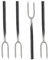 4er Set Cocktailgabel Antipasti Gabel mini Fleischgabel 10cm lang Tapas Oliven