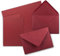 Faltkarten Set mit Brief-Umschlägen DIN A6 / C6 in Dunkelrot/Weinrot - 50 Sets - 14,8 x 10,5 cm - Serie FarbenFroh