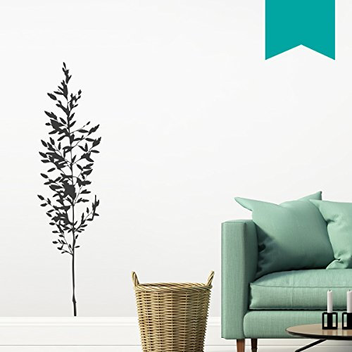 WANDKINGS Wandtattoo - schöne Pflanze - 40 x 155 cm - Türkis - Wähle aus 5 Größen & 35 Farben