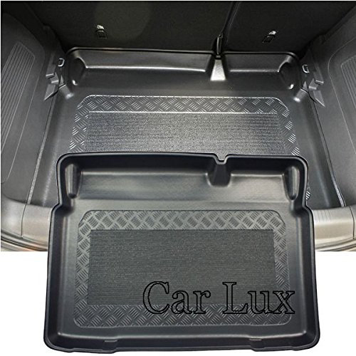 Car Lux AR05076 - Alfombra Bandeja Cubeta Protector maletero con Antideslizante para Crossland X