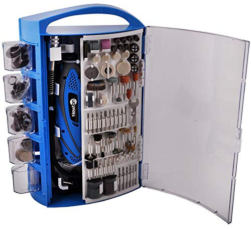 Mini smerigliatrice di precisione, Utensile di precisione 135W, con 199 accessori, 6 velocità variabili