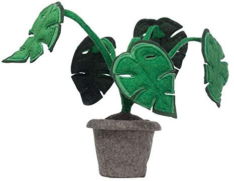 Kidsdepot Deko Pflanze Filz Monstera grün Filzblumen Topfpflanze 20010940