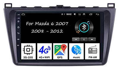 Android Car Stereo 9 Inch Android HD Touchscreen Head Unit with 4core 2G+32G Plug and play For Mazda 6 2007 2008-2012 car accessories GPS Navigation Steering Wheel Control