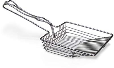 Van Ness Pets EZ Sift Stainless Steel Cat Litter Scoop, Heavy Duty, Reduces Dust
