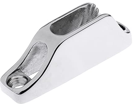 Bootsklemme, Boat Shell Clamp Seilklemme Jam Cleat Line Cleat Cam Cleat Bootsseilhalter 316 Edelstahl Tauklemme Boat Clam Cleat Tauwerksklemme für Segelkajaks Marineboote Hardware-Zubehör,Silber