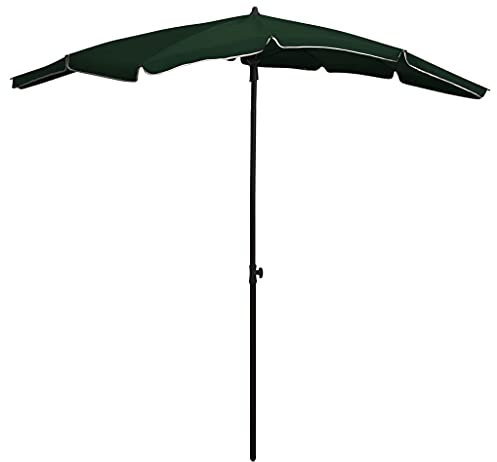vidaXL Sombrilla de jardín con Palo Verde 200x130 cm