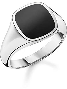 THOMAS SABO Ring klassisch schwarz 925 Sterlingsilber