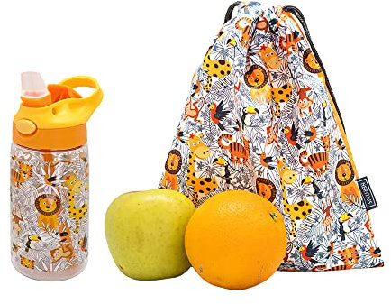 NERTHUS FIH 982 SET Botella Tritan + Mochila Leones