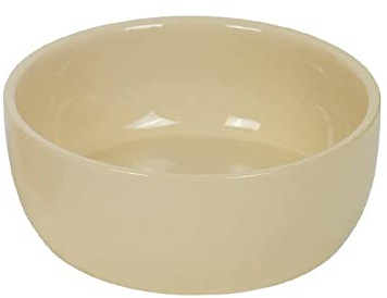 Nobby Keramik Napf Kaunis, Creme/Creme, Ø 18,5 x 7,0 cm, 1,00 l, 1 Stück