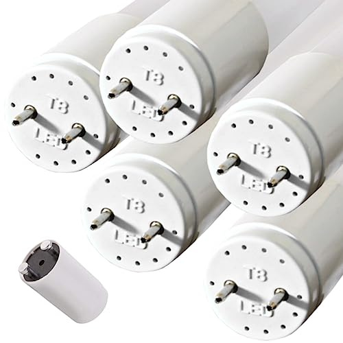pureled 5er Pack LED Röhre 150cm - GLAS T8 G13 - neutralweiß (4000K) - 24W (ersetzt 58W) - 2400 Lumen - inklusive Starter - Leuchtstoffröhre Neonröhre Röhrenlampe LED-Tube