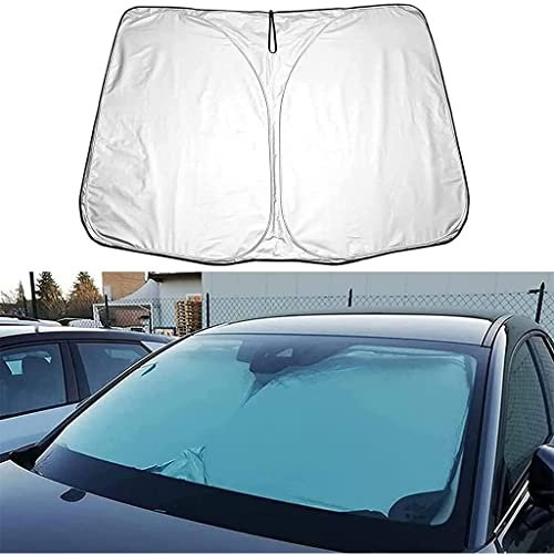 HOWENG Parasol Parabrisas Delantero Coche,para Ford Kuga 2013 2014 2015 2016 2017 2018 2019 Protector Plegable Accesorios UV Cubierta Protectora Parabrisas,Silver