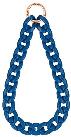 Pulsera + Adaptador para el móvil. [EL Accesorio DE Moda]. Colgantes de Mano para Móvil y Accesorios. [Cadena DE MÓVIL DE Colores]. Compatible con Casi Todos los Modelos de teléfono (Azul Marino)