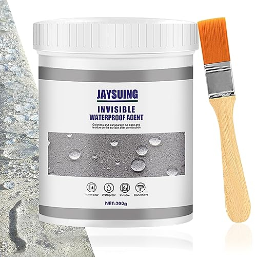FORMIZON Sellador Invisible Impermeable, Agente Aislante Transparente, Waterproof Anti-Leakage, Revestimiento Adhesivo para Grietas, Pared Externa, Baño, 300g