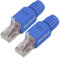 VCELINK KJ22 Conector RJ45 sin Herramienta para Cat6/Cat5E/Cat5 Cable Ethernet - 1000Mbps, Fácil de Instalar, Azul, 2 Unidades