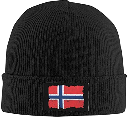 385 Strickmützen Norwegische Flagge Elastisch Beanie Mütze Für Herren Und Damen Weich Long Beanie Für Damen Und Herren Chemo Kopfbedeckung, Für Skifahren, Damen, 56-62cm