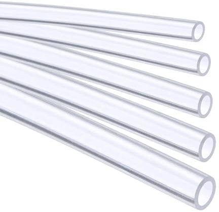 Stubotar Tubo Flessibile in Silicone 1mm ID x OD 3mm Spessore della Parete 1mm Tubo Trasparente dell'acqua 5 Metros Resistenza ad Alta Temperatura, non Facilmente Deformabile