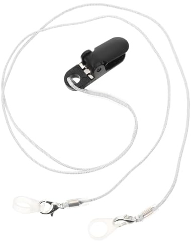 JECOMPRIS Hearing Aid Hanging Rope Anti-Lost Lanyard with Storage Box Portable Hearing Aid Accessories for Adults and Children Daily Wear Safety Cord