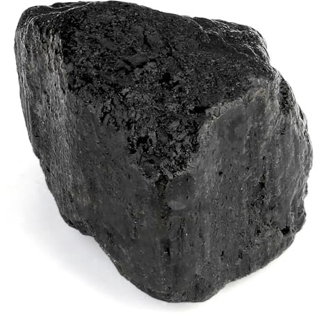 AWARDSEN Schwarzer Turmalin Kristalle Heilsteine, 5 cm Wassersteine Rauher Steine Natursteine für Meditation, Hexerei Zeremonie, Natürliche Erkennung und Esoterik Geschenke 1PCS