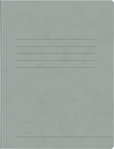 Papiertiger Schnellhefter aus Karton/Pappe für Schule und Büro extrastark (Pressspankarton, grau, 25er Pack)