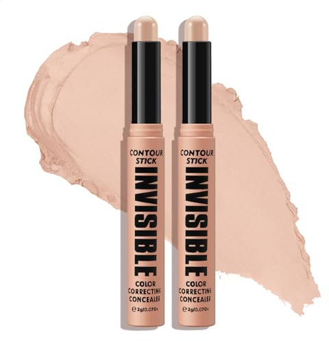 Boobeen Concealer Stick, farbkorrigierender Concealer für die Augenpartie, mattierender, cremiger Concealer für ein natürliches, makelloses Finish, feuchtigkeitsspendend und nicht fettend