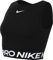 Nike Damen Pro Df 365 Crop Tank Tank Top, Black/White, S