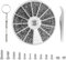 1000Stk Micro Brille Reperaturset, Brillenschrauben Brille Reparatur mit Schraubendreher Pinzette Kleine Schrauben und Muttern Uhrmacher Schrauben Kleine Schrauben für Brillen/Uhren/Sonnenbrillen