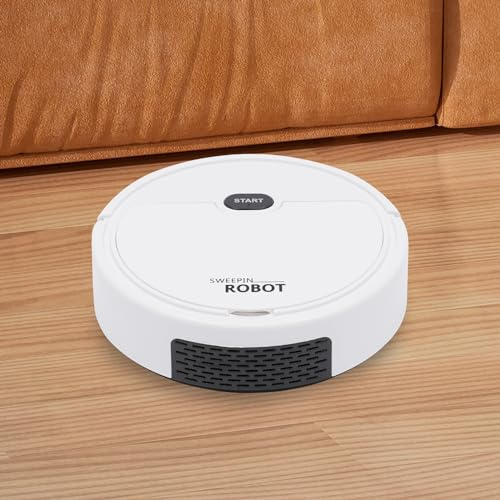 ARBGO Roboterstaubsauger mit automatischer Richtungsänderung, 3-in-1 Saug- & Mopproboter, Staubsauger Roboter, Staubsauger & Mopp, 30min Laufzeit für Hartböden, Teppich, Tierhaare