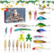 Adventskalender Angel Männer Weihnachtskalender, 2024 Weihnachts-Countdown-Kalender, Angel Köder Weihnachtskalender 2024 Männer,Herren Adventskalender,Angler Geschenk,Advent Calenda
