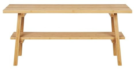 Epikasa Banc Ember, bambou, marron, 70 x 28 x 45 cm