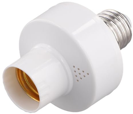 Diheohg Douille Intelligente à Commande Vocale pour Ampoules, Adaptateur de Lampe Intelligent E27, Pas de Réseau Requis, Têtes de Lampe Vocale Intelligentes