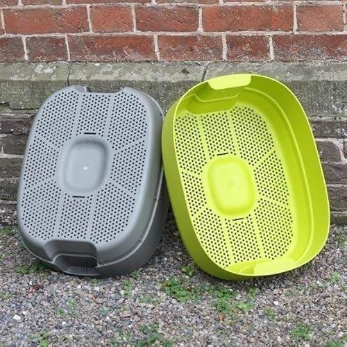 Wiggly Wigglers Worm Composter Single Tray | Wormery System | Efficient Tray-Based for Sustainable Worm Composting (Stone)