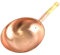 Fenteer Kupferpfanne Kupferkochgeschirr eleganter multifunktional handgefertigter Dicker Wok -Stockpot für Restaurantcamping, die Kochpartys servieren, 36cm