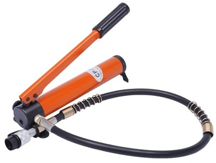 Hydraulischer Wagenheber 20T Porta Power Ram 0.512, Hydraulische Presse Karosserie Rennen, Stroke Mini Single Acting Lifting Zylinder mit hydraulischer Handpumpe für Maschinenschifffahrten (Orange)