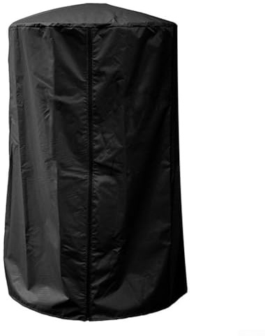 Eawfgtuw Wasserdichte robuste Abdeckung für Gas-Pyramiden-Außenheizungen, 61 x 96,5 cm, Oxford-Gewebe mit winddichtem Teleskopseil, passend für (schwarz)