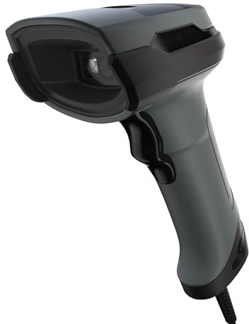 Safescan 330-W Barcodescanner zum Scannen von 1D- und 2D-Barcodes - Handscanner für beschädigte und farbige Codes - Scanner mit USB-Kabel - Plug & Play QR-Code-Scanner - Inklusive Ständer