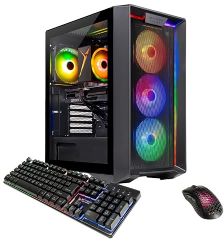 Skytech Gaming Nebula Gaming PC, Intel i5 14400F 2.5GHz, NVIDIA RTX 5060 Ti 8GB VRAM, SSD NVMe 1TB, RAM 16GB DDR5 5200, 650W Gold PSU, Wi-Fi, Win 11, Desktop