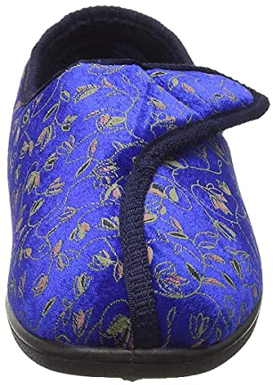 Sleepers Womens Janice Budget Price Adjustable Slipper In Navy Size: 5