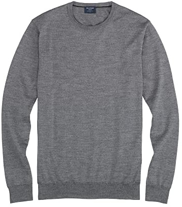 OLYMP Herren Pullover Rundhals Casual.Strick,Single Jersey,Regular fit | Pullover, Rippbündchen, Regular Fit, 100%Schurwolle