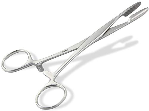Tierhaar-Entferner Haar-Zupfzange für Hunde Pferde aus rostfreiem Edelstahl für Rechthänder und Linkshänder 15 cm