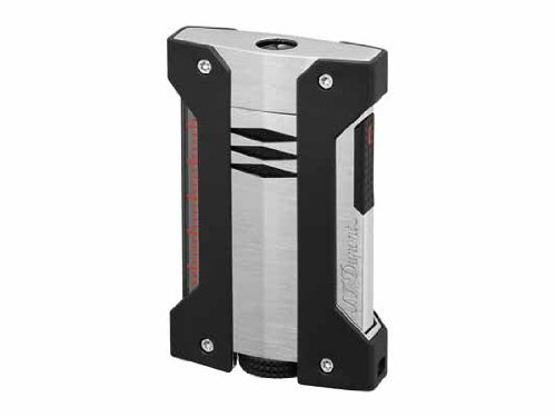 S.T.Dupont Feuerzeug Maxijet Defi Extreme chrome gebürstet schwarz