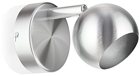 ledscom.de Deckenleuchte/Wandleuchte TAURI, edelstahl matt, 1x GU10 max. 25W