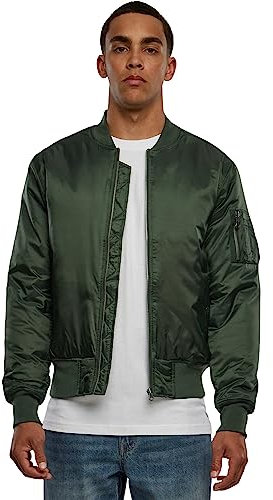 Urban Classics Herren Basic Bomber Jacket Bomberjacke, Olive, 5XL