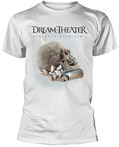 Dream Theater 'Distance Over Time (Cover)' (White) T-Shirt