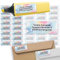 Sunnywall® Adressetiketten Adressaufkleber personalisiert - 110 Klebeetiketten Rainbow Cloud 53x21mm | Aufkleber mit Wunschtext