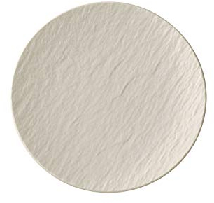 Villeroy & Boch Manufacture Rock Blanc Brotteller, 16 cm, 6 Stück, Premium Porzellan, Weiß