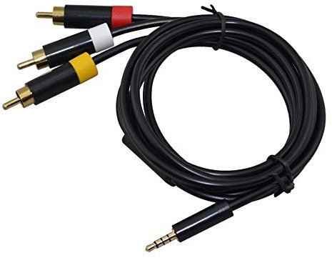 Wiresmith Standard RCA AV Composite Cable for Xbox 360 E Model