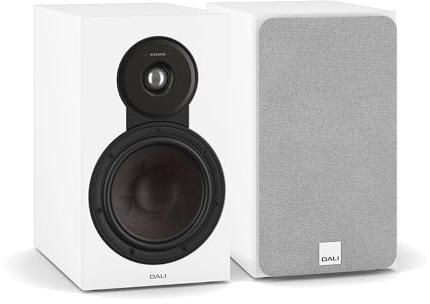 DALI SONIK 3 – Compact 2-Way Bookshelf Speakers (Pair) with 7″ Clarity Cone™ Woofer, 29mm Soft Dome Tweeter & SMC™ Technology – White