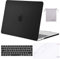 MOSISO Compatible with MacBook Pro 15 inch Case 2019 2018 2017 2016 Release A1990 A1707 Touch Bar, Plastic Hard Shell Case & Keyboard Cover & Screen Protector & Storage Bag, Black